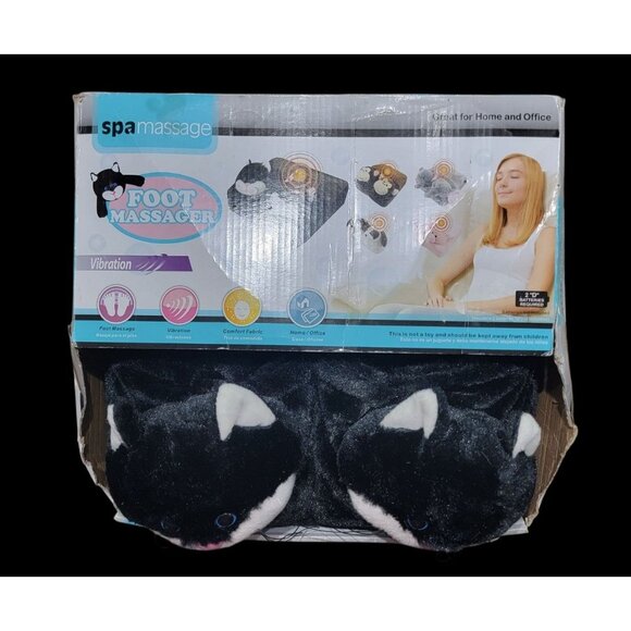 Spa Massage Cat Foot Massager With Vibration & Comfort Fabric For Home/Office Us - Picture 3 of 6